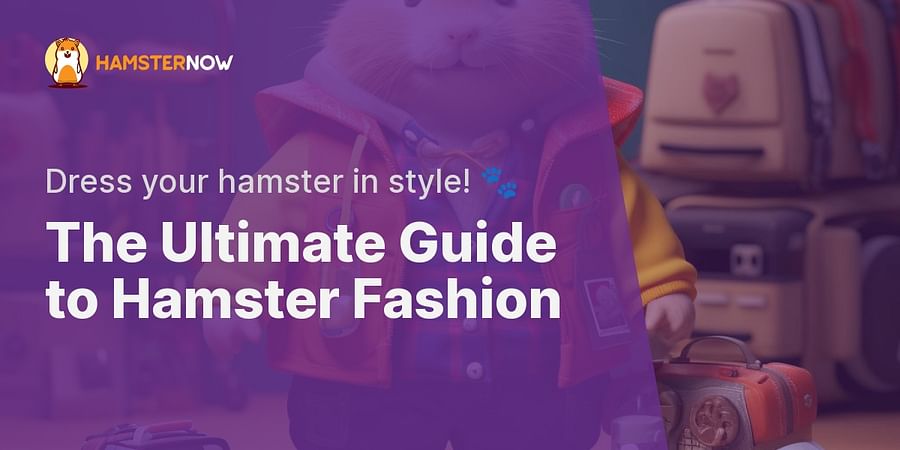 The Ultimate Guide to Hamster Fashion - Dress your hamster in style! 🐾