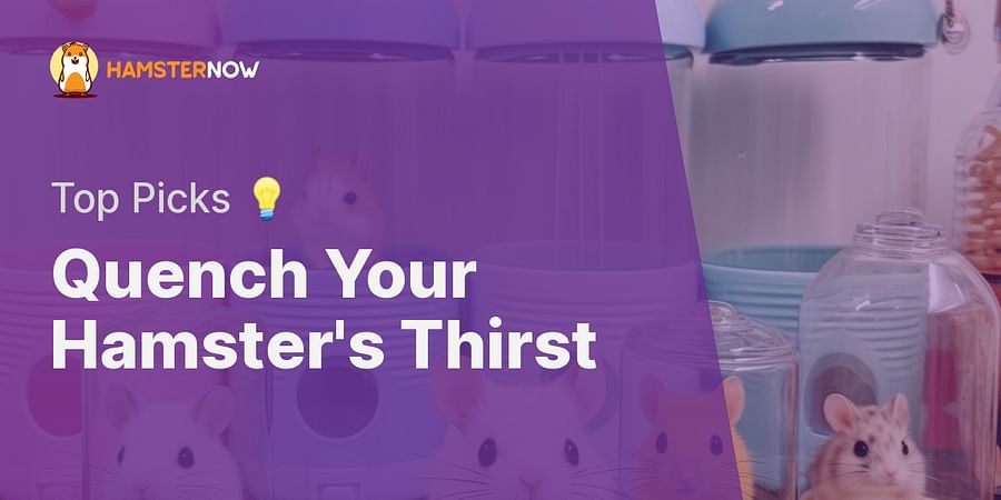 Quench Your Hamster's Thirst - Top Picks π‘