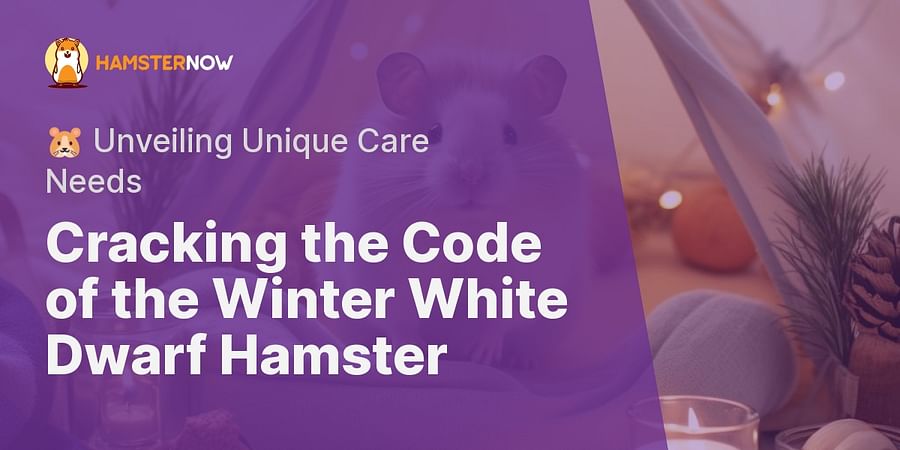 Cracking the Code of the Winter White Dwarf Hamster - 🐹 Unveiling Unique Care Needs
